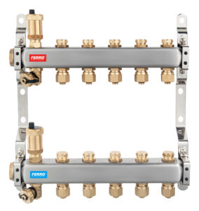 FERRO DIST.AS.INOX CU VENTILE 11 CAI CU RACORD 16X2
