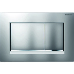 GEBERIT PLACA ACT.WC SIGMA30 DUAL FLUSH CROM MAT/CROM LUCIOS