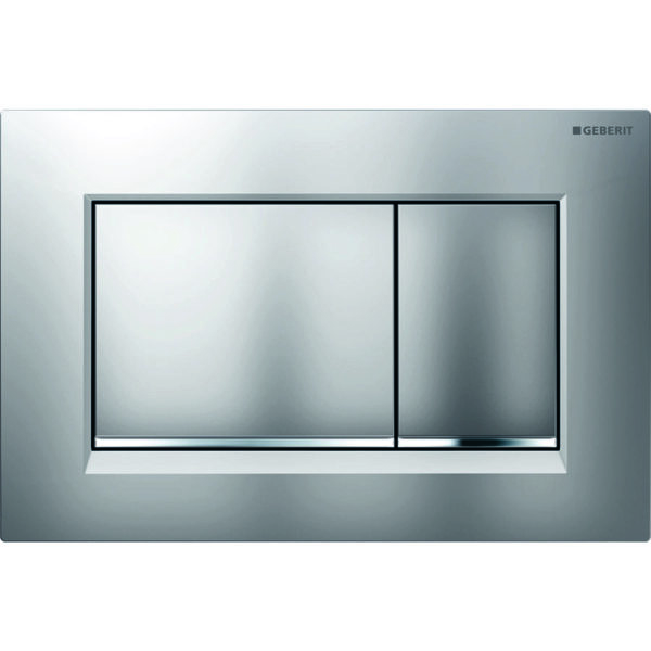 GEBERIT PLACA ACT.WC SIGMA30 DUAL FLUSH CROM MAT/CROM LUCIOS