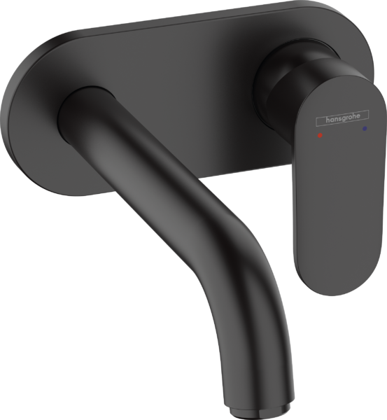 HANSGROHE VERNIS BLEND BATERIE INCASTRATA LAVOAR PIPA 205MM NEGRU MAT