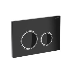 GEBERIT PLACA ACT.WC SIGMA21 DUAL FLUSH NEGRU/CROM
