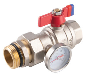 FERRO ROBINET BILA FLUTURE F-POWER CU OLANDEZA SI TERMOMETRU PN30 1"