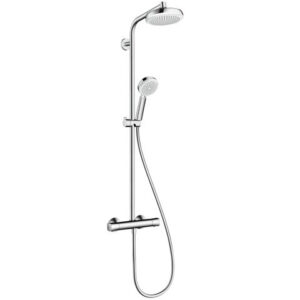 HANSGROHE CROMETTA 160 SISTEM DE DUS CU BATERIE PERETE TERMOSTATATA