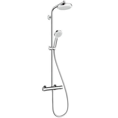 HANSGROHE CROMETTA 160 SISTEM DE DUS CU BATERIE PERETE TERMOSTATATA