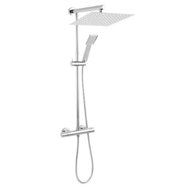 FERRO SET 2 IN 1 TREVI BATERIE PERETE DUS TERMOSTATATA CU SET DUS CROM