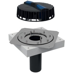 GEBERIT PLUVIA RECEPTOR TERASA CU FL. PT.FOLII DE HIDROIZ.- 25L/S