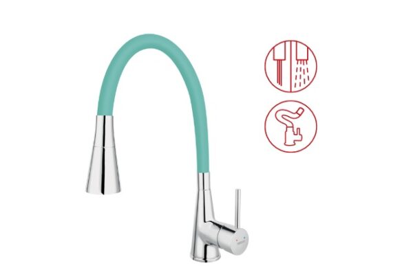 FERRO BATERIE STATIVA BUCATARIE PIPA ELASTICA VERDE-MENTA ZUMBA II